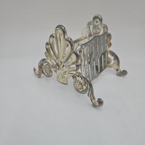 Vintage Buffet Silver Plate Knife Rest Caddy Silverware Holder Tea Party Fancy